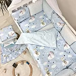 Постільний комплект Маленька Соня Baby Design Стандарт Коти в хмарах Блакитний