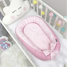 Кокон Маленька Соня Baby Design Зірки на рожевому