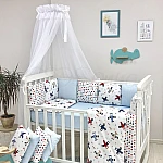 Постільний комплект Маленька Соня Baby Design Стандарт Аероплан