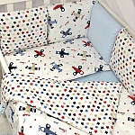 Постільний комплект Маленька Соня Baby Design Стандарт Аероплан