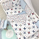 Постільний комплект Маленька Соня Baby Design Стандарт Аероплан