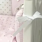 Постільний комплект Маленька Соня Shine Стандарт Сердечко Рожевий 