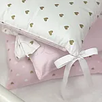 Постільний комплект Маленька Соня Shine Стандарт Сердечко Рожевий 