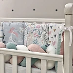 Постельный комплект Маленькая Соня Art Design Стандарт Зайцы Радуги