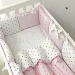 Постільний комплект Маленька Соня Shine Стандарт Сердечко Рожевий 