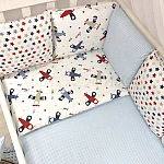 Постільний комплект Маленька Соня Baby Design Стандарт Аероплан