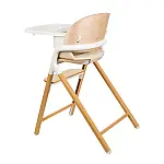 Стульчик для кормления Lionelo Celia White Natural Wood