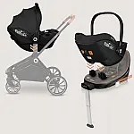 База з автокріслом Lionelo Moxie i-Size Set Black Carbon