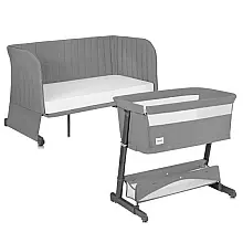 Дитяче ліжко-диван 5 в 1 Lionelo Thomi Plus Grey Concrete