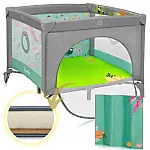 Ігровий манеж Lionelo Mille Plus Grey Green