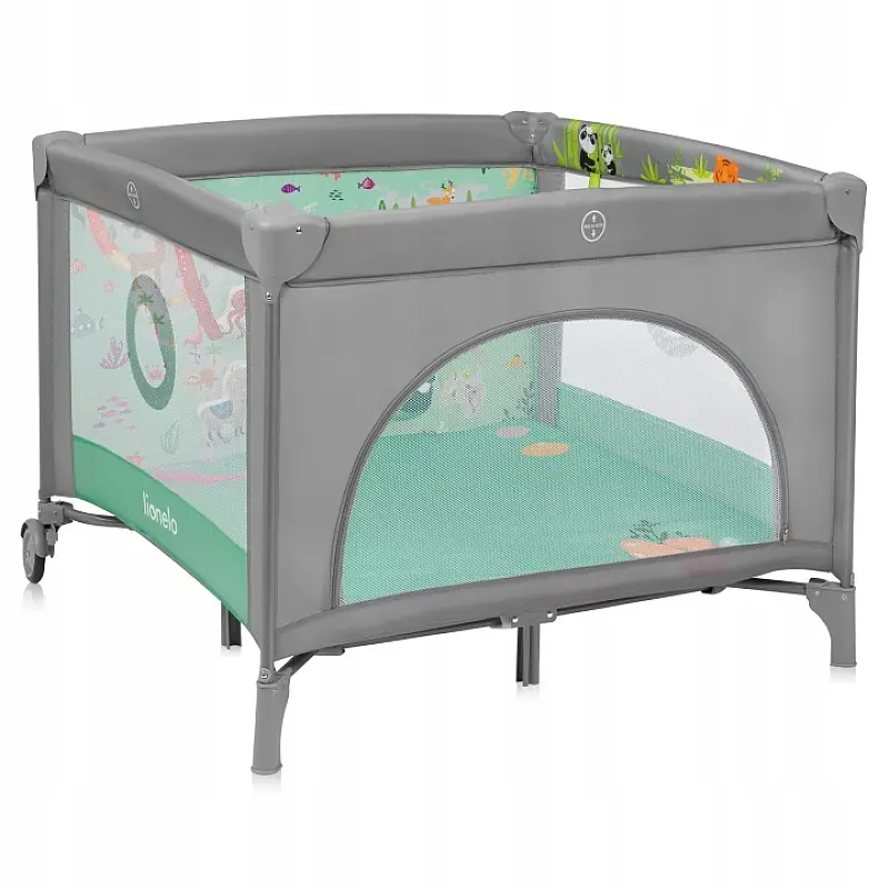Ігровий манеж Lionelo Mille Plus Grey Green