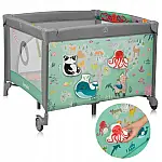 Ігровий манеж Lionelo Mille Plus Grey Green