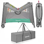 Ігровий манеж Lionelo Mille Plus Grey Green