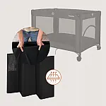 Манеж-ліжко Lionelo Amelie Black Carbon