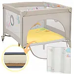 Ігровий манеж Lionelo Mille Plus Grey Beige