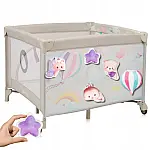Ігровий манеж Lionelo Mille Plus Grey Beige