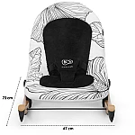 Шезлонг-гойдалка Kinderkraft Finio Black/White (KKBFINOBLK0000)
