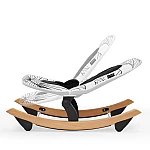 Шезлонг-гойдалка Kinderkraft Finio Black/White (KKBFINOBLK0000)