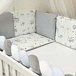 Постельный комплект Маленькая Соня Happy night Галактика Серый
