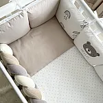 Постільний комплект Маленька Соня Art Design Стандарт Hello Bear Капучіно