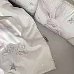 Постельный комплект Маленькая Соня Magic Стандарт Зайка серебро