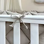 Постільний комплект Маленька Соня Baby Mix Стандарт Сіро-бежеві сердця