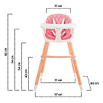 Стілець для годування Kinderkraft Sienna Pink (KKKSIENPNK0000)