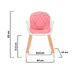Стілець для годування Kinderkraft Sienna Pink (KKKSIENPNK0000)