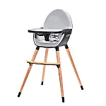 Стульчик для кормления 2 в 1 Kinderkraft Fini Gray Leg (KKKFINIGRYLEG0)