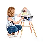 Стульчик для кормления 2 в 1 Kinderkraft Fini Gray (KKKFINIGRY0000)