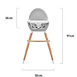 Стульчик для кормления 2 в 1 Kinderkraft Fini Full Black (KKKFINIFBLK000)