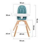 Стульчик для кормления Kinderkraft Tixi Gray (KKKTIXIGRY0000)