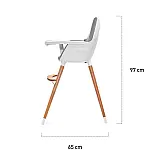 Стульчик для кормления 2 в 1 Kinderkraft Fini Gray Leg (KKKFINIGRYLEG0)