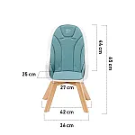 Стілець для годування Kinderkraft Tixi Turquoise (KKKTIXITRQ0000)