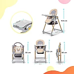 Стілець для годування Kinderkraft Lastree Beige Wood (KHLAST00BEGW000)