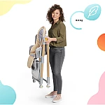 Стілець для годування Kinderkraft Lastree Beige Wood (KHLAST00BEGW000)