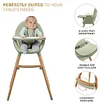 Стульчик для кормления 2 в 1 Kinderkraft Fini 2 Green (KHFINI02GRE0000)