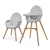 Стілець для годування 2 в 1 Kinderkraft Fini 2 Grey (KHFINI02