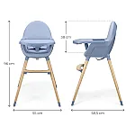 Стульчик для кормления 2 в 1 Kinderkraft Fini 2 Nordic Breeze (KHFINI02NOR0000)