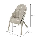 Стілець для годування Kinderkraft Dinnly Beige (KHDINN00BEG0000)