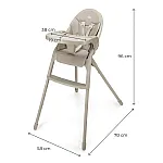 Стілець для годування Kinderkraft Dinnly Beige (KHDINN00BEG0000)