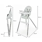 Стілець для годування Kinderkraft Dinnly Grey (KHDINN00LGR0000)