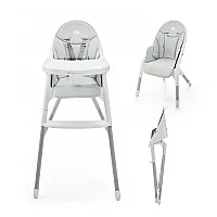 Стілець для годування Kinderkraft Dinnly Grey (KHDINN00LGR000