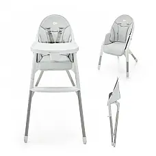 Стілець для годування Kinderkraft Dinnly Grey (KHDINN00LGR0000) Стілець для годування Kinderkraft Dinnly Grey (KHDINN00LGR000
