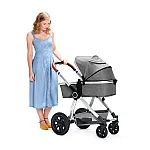 Универсальная коляска 3 в 1 Kinderkraft Veo Gray (KKWVEOGRY30000)