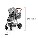 Универсальная коляска 3 в 1 Kinderkraft Veo Gray (KKWVEOGRY30000)