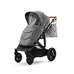 Коляска 2 в 1 Kinderkraft Prime Gray + MommyBag (KKWPRIMGRMB200)