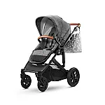 Коляска 2 в 1 Kinderkraft Prime Gray + MommyBag (KKWPRIMGRMB200)