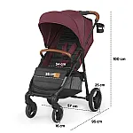 Прогулочная коляска Kinderkraft Grande 2020 Burgundy (KKWGRANBRG000N)