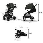 Прогулянкова коляска Kinderkraft Grande 2 Green (KSGRAN02GRE0000)